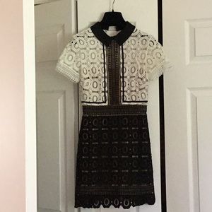 Self Portrait Size 2 lace mini dress WORN ONCE